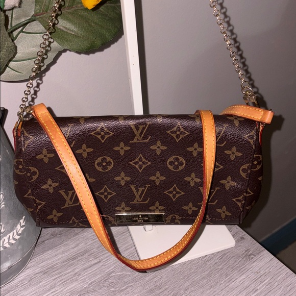 Monogram “favorite” Canvas/leather Crossbody Bag - Picture 2 of 8